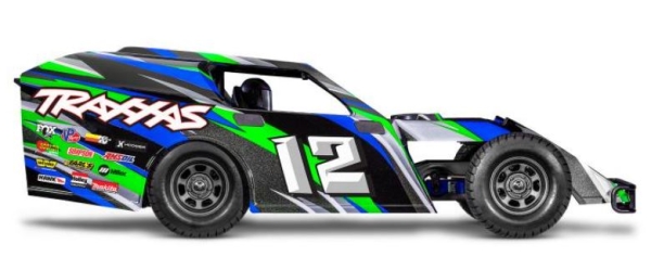 TRX104354-74-GRN Slash Modified BL-2S grün 1/10 Dirt Oval Racer RTR